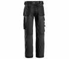 6351 Pantalones largos de trabajo elásticos ajuste holgado AllroundWork Loose Fit color negro