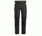 6371 Pantalones largos de trabajo elásticos AllroundWork color negro