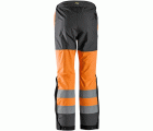 6530 Pantalones largos de trabajo impermeables Waterproof Shell de alta visibilidad clase 2 AllroundWork naranja/ gris acero