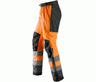 6530 Pantalones largos de trabajo impermeables Waterproof Shell de alta visibilidad clase 2 AllroundWork naranja/ gris acero