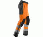 6530 Pantalones largos de trabajo impermeables Waterproof Shell de alta visibilidad clase 2 AllroundWork naranja/ gris acero