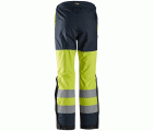 6530 Pantalones largos de trabajo impermeables Waterproof Shell de alta visibilidad clase 2 AllroundWork amarillo/ azul marino