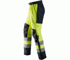 6530 Pantalones largos de trabajo impermeables Waterproof Shell de alta visibilidad clase 2 AllroundWork amarillo/ azul marino