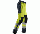 6530 Pantalones largos de trabajo impermeables Waterproof Shell de alta visibilidad clase 2 AllroundWork amarillo/ azul marino