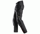 6580 Pantalones largos de trabajo FlexiWork negros con GORETEX® 37.5® y bolsillos flotantes