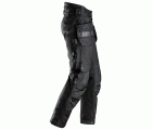 6580 Pantalones largos de trabajo FlexiWork negros con GORETEX® 37.5® y bolsillos flotantes