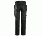 6590 Pantalones largos de trabajo elásticos Rodilleras Capsulized™ bolsillos flotantes AllroundWork color negro