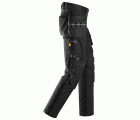 6590 Pantalones largos de trabajo elásticos Rodilleras Capsulized™ bolsillos flotantes AllroundWork color negro