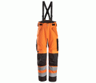 6630 Pantalones largos de trabajo impermeables de alta visibilidad clase 2 acolchados con doble capa 37.5® naranja / negro