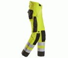 6630 Pantalones largos de trabajo impermeables de alta visibilidad clase 2 acolchados con doble capa 37.5® amarillo / negro