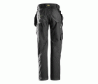 6923 Pantalones largos de solador bolsillos flotantes FlexiWork negro