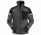 8005 Chaqueta cortavientos con forro polar AllroundWork gris acero/ negro