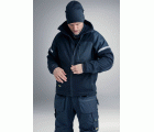 8005 Chaqueta cortavientos con forro polar AllroundWork azul marino/ negro