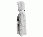 8047 Sudadera con capucha para mujer FlexiWork blanco-negro