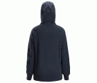 8070 Sudadera AllroundWork con capucha de rizo Polartec® para mujer color azul marino jaspeado