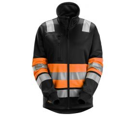 8077 Chaqueta con cremallera completa para mujer de alta visibilidad clase 1 color naranja/ negro