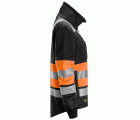 8077 Chaqueta con cremallera completa para mujer de alta visibilidad clase 1 color naranja/ negro