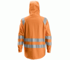 8233 Chaqueta impermeable PU de alta visibilidad clase 3 naranja