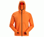 8405 Chaqueta intermedia FlexiWork naranja con capucha y cremallera completa