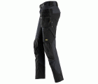 6972 Pantalones largos de trabajo desmontables con bolsillos flotantes FlexiWork gris acero/ negro