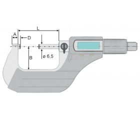 Micrómetro electrónico digital DIN 863 - IP40