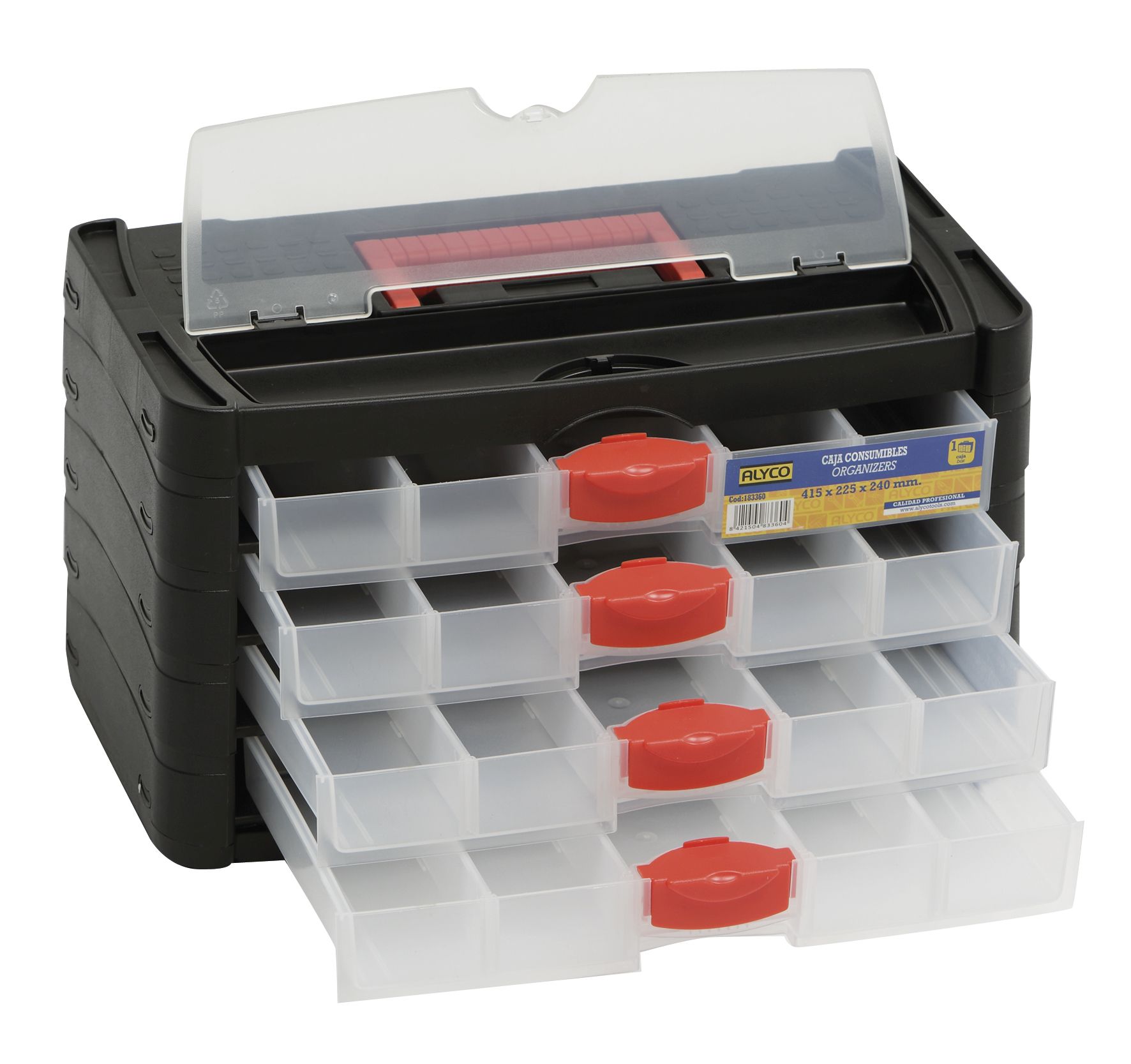 Caja con compartimentos Dem Brico Plástico 48 x 39 x 8 cm