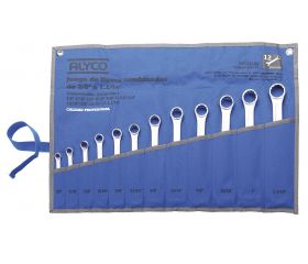 DAKCOS Juego de 7 llaves de carraca combinadas (5.5-17 mm) cabeza fija con  bolsa de almacenamiento : : Bricolaje y herramientas