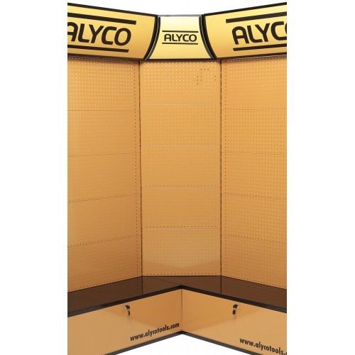 Expositor Esquinero Para Punto De Venta De 450 x 636 x 2200 mm ALYCO