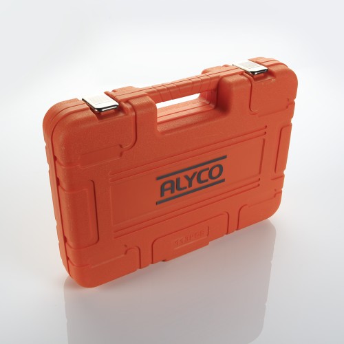 Juego De Llaves De Vasos, Alicates, Llaves De Apriete Y Otras Herramientas En Estuche De Plástico ALYCO ORANGE