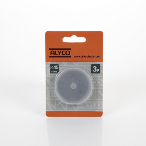 Juego 3 Cuchillas 45 mm Para Cutter Rotativo ALYCO ORANGE