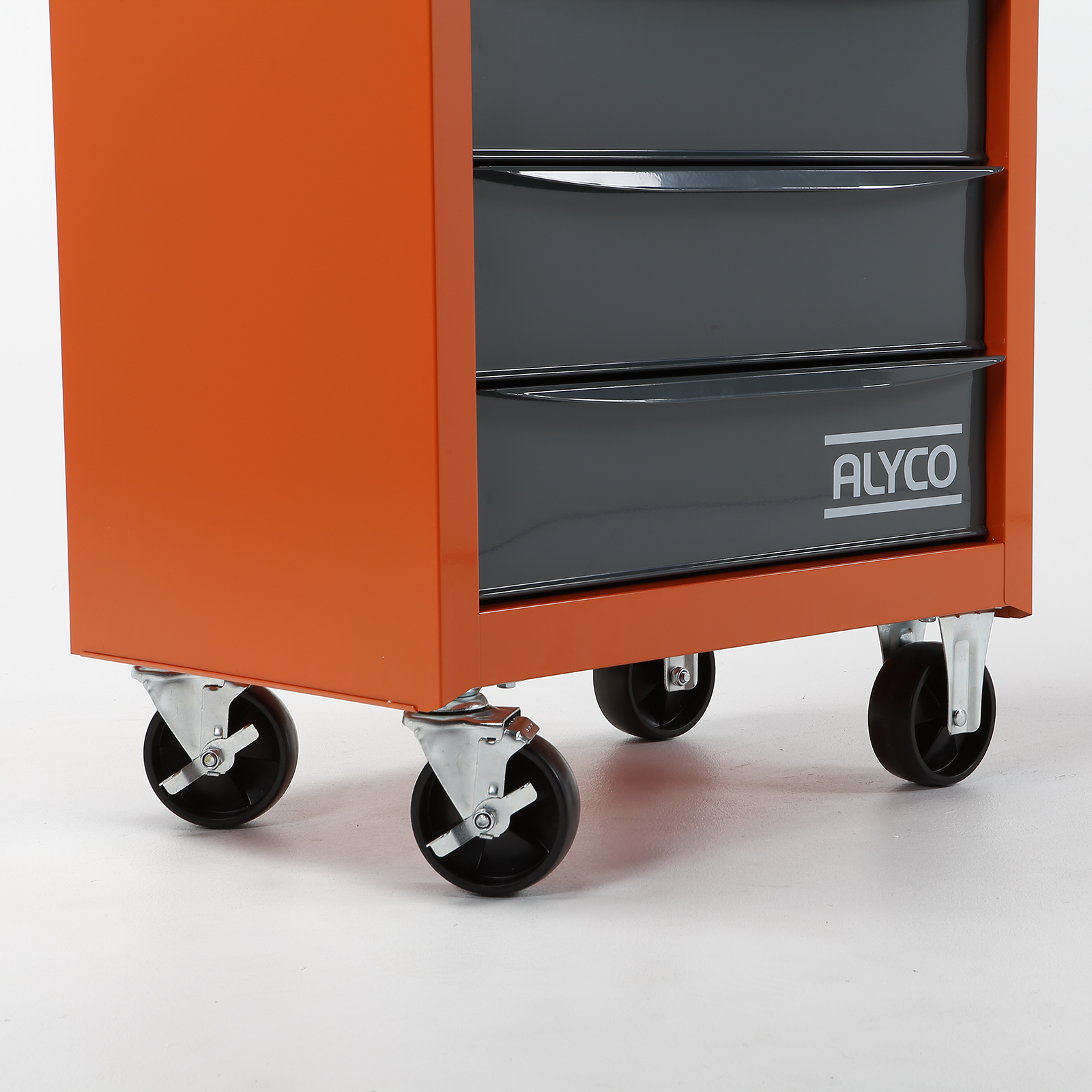 HomCom® Carro caja de herramientas metálico taller movil con 5 cajones 4  ruedas chapa de Acero Azul