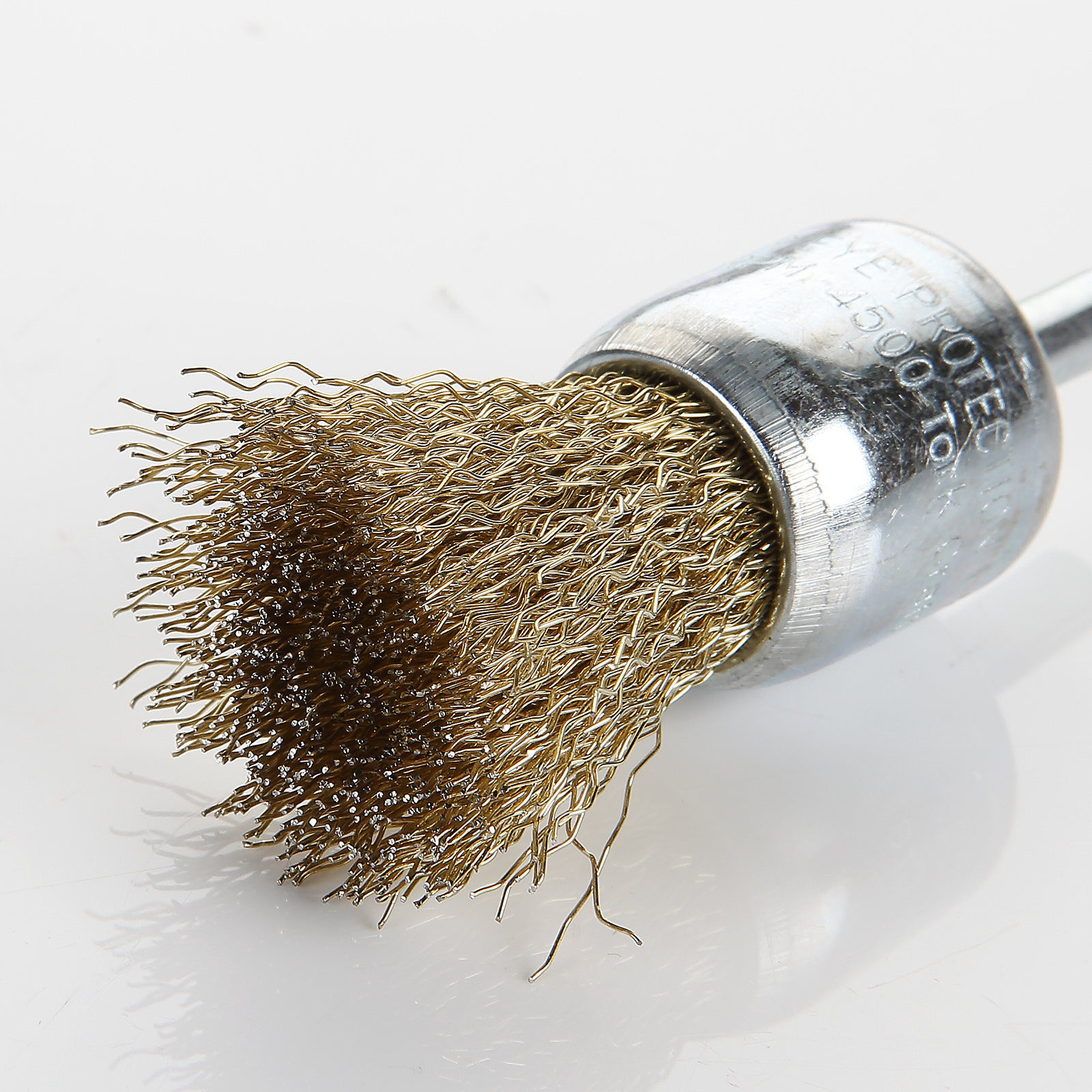 Brass-plated Crimped Wire Brush With Shank ALYCO, Products