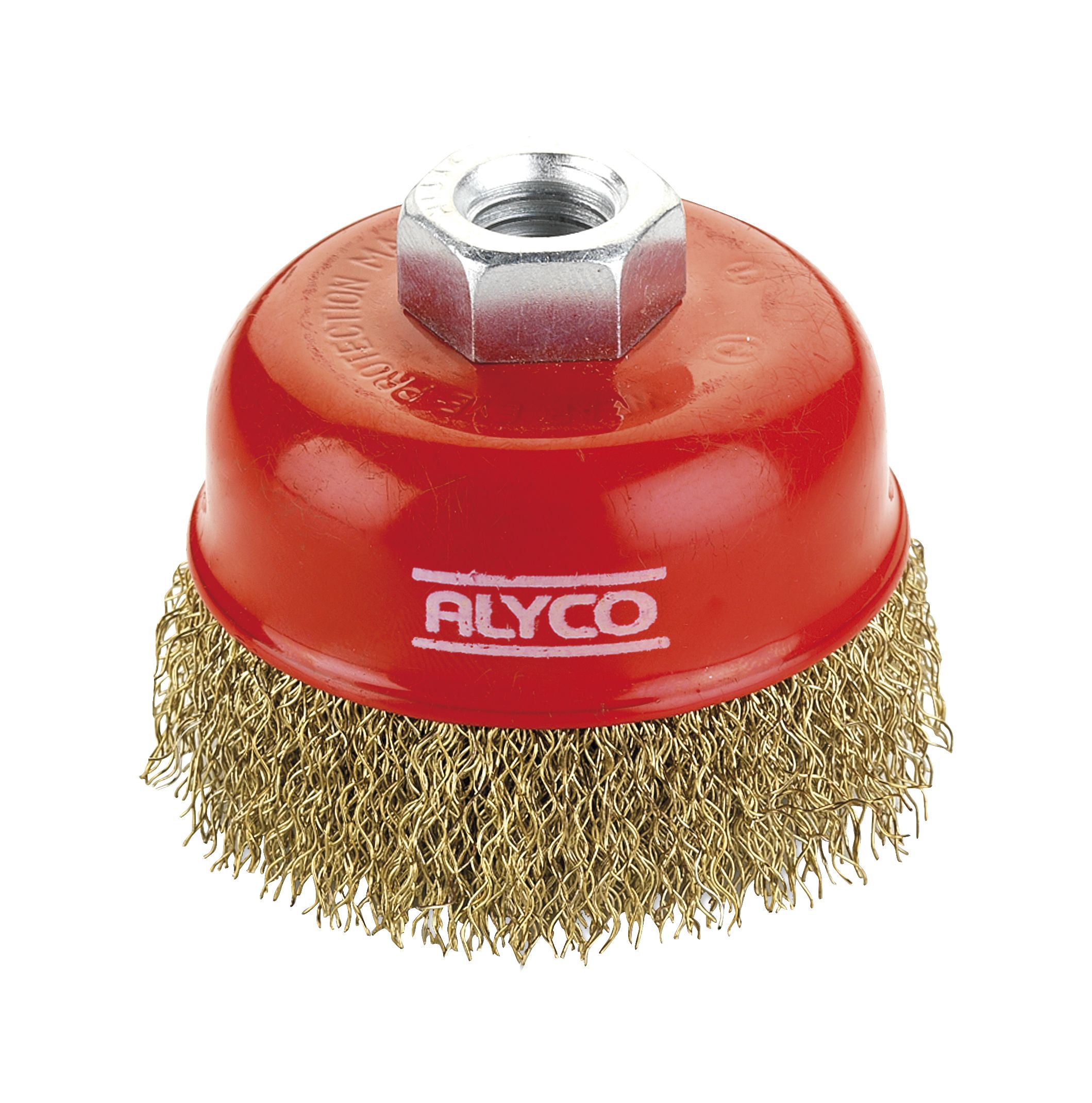 Crimped Brass Plated Wire Brush With Plastic Handle ALYCO, Products