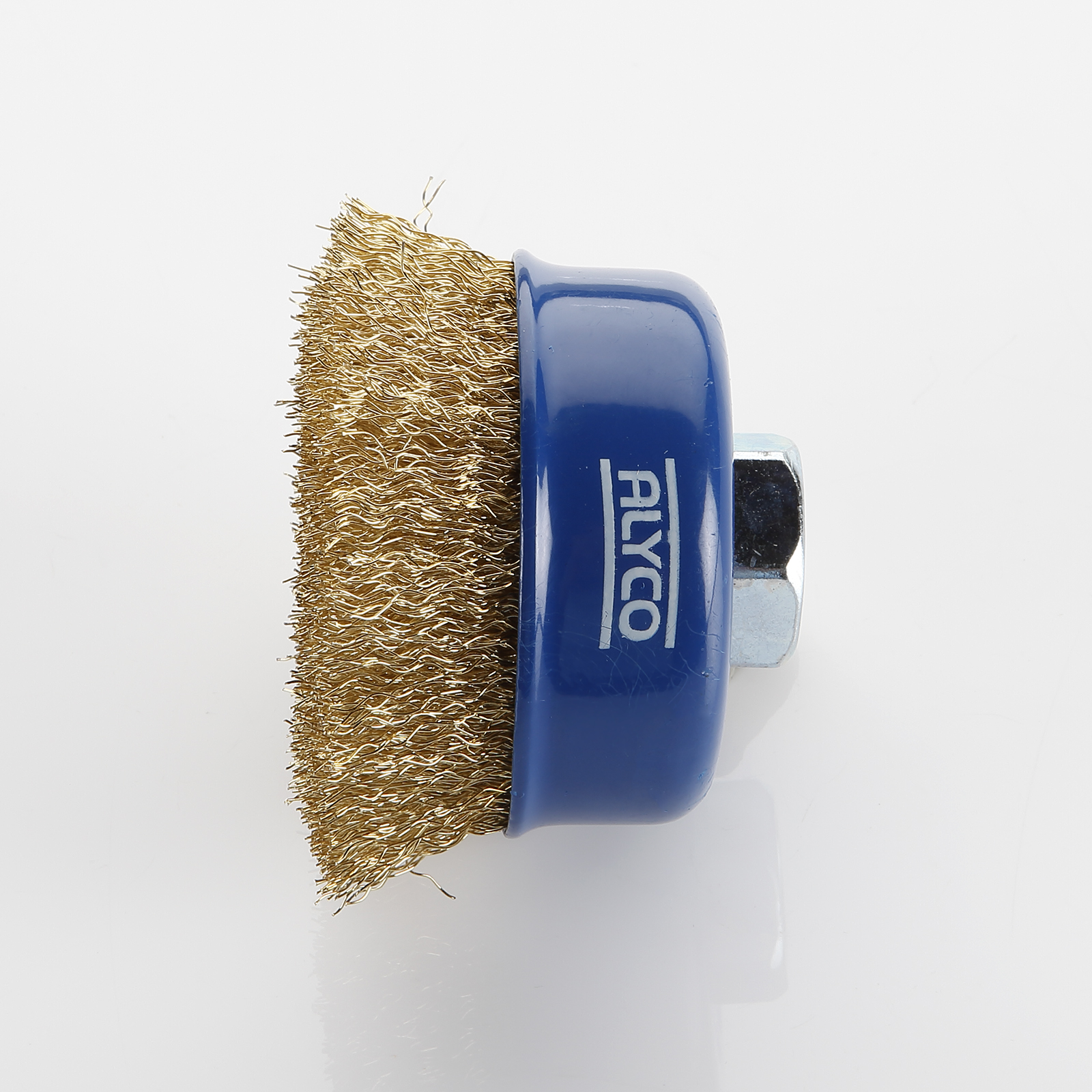 Brass Plated Crimped Wire Cup Brush For Hand Grinding Machine