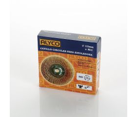 Cepillo Circular Metálico Latónado o De Acero inox. Para Amoladoras ALYCO