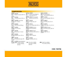 Caja Metálica De 5 Bandejas Con Herramientas ALYCO