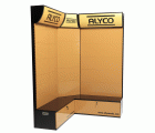 Expositor Esquinero Para Punto De Venta De 450 x 636 x 2200 mm ALYCO