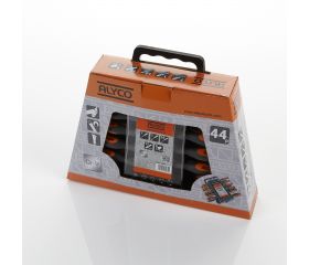 Juego Combinado De Destornilladores, Vasos Y Puntas  44 Piezas En Estuche Plástico ALYCO ORANGE