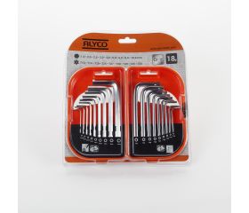 Juego De Llaves Allen Y Torx Inviolable, Estuche De Plástico ALYCO ORANGE