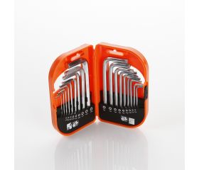 Juego De Llaves Allen Y Torx Inviolable, Estuche De Plástico ALYCO ORANGE