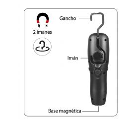 Linterna Recargable 3W Cob Ip20 ALYCO