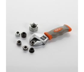 Llave Ajustable Moleta Lateral Serie Corta ALYCO ORANGE