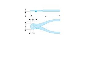 CORTA CABLE DIAM.30MM - COB-ALU