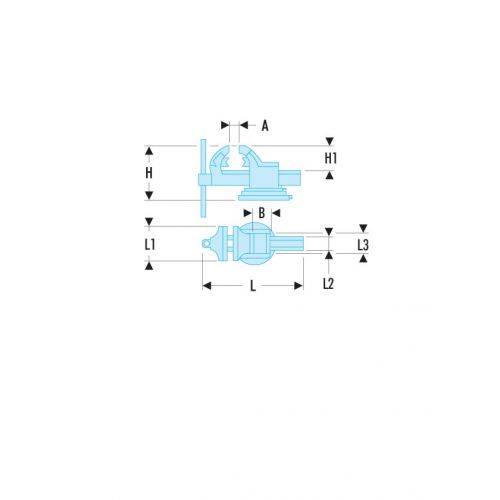 1224 - Tornillos de banco construcción-mantenimiento, base giratoria a 360°