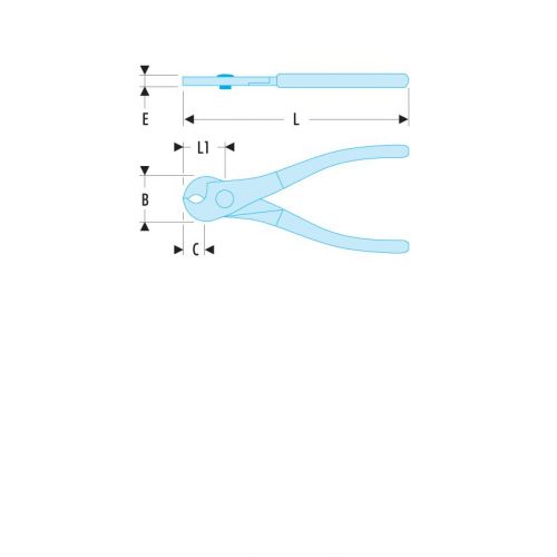 CORTA CABLE DIAM.30MM - COB-ALU