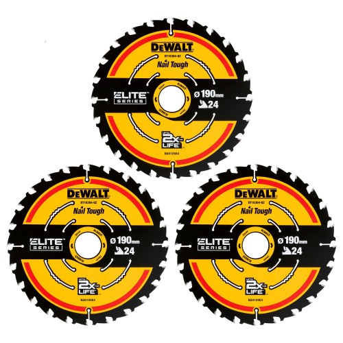 DT10399-QZ - Disco de sierra circular Extreme - 3 piezas