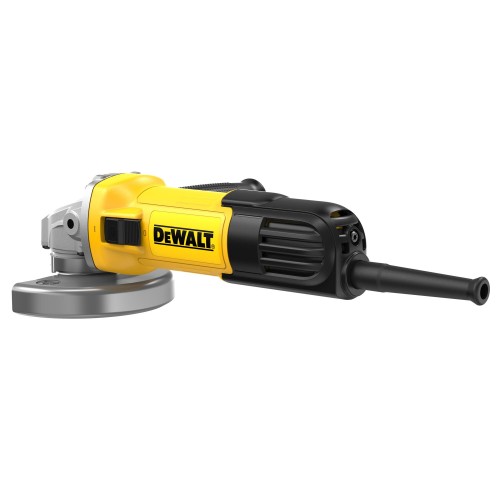 DWE4036-QS - Mini-amoladora 115mm 750W 11.800 rpm Arranque Suave + Bloqueo y re-arranque