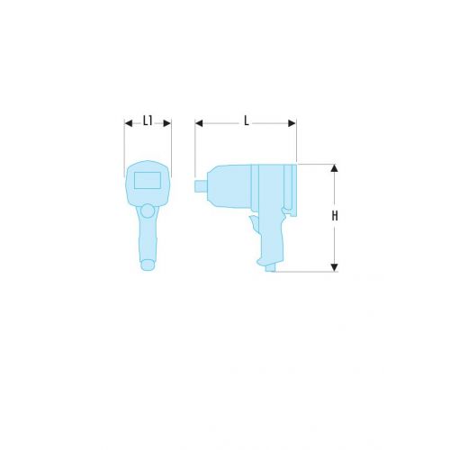 LLAVE IMPACTO 3/8 RECTO