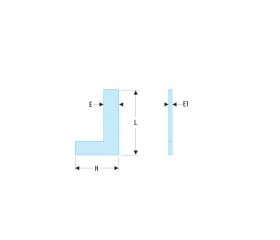 ESCUADRA SIMPLE PRECISION CLASSE1 150MM