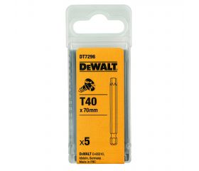 DT7296-QZ - Puntas para tornillos Torx - 70 mm longitud.